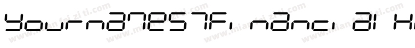 YournameS7FinancialHalf Medium字体转换